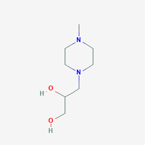 molecular formula C8H18N2O2 B3354605 3-(4-Methylpiperazin-1-yl)propane-1,2-diol CAS No. 60278-93-5