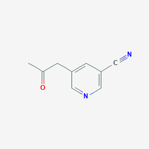 5-(2-Oxopropyl)pyridine-3-carbonitrile