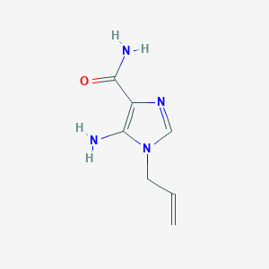 molecular formula C7H10N4O B3354659 5-Amino-1-(prop-2-en-1-yl)-1H-imidazole-4-carboxamide CAS No. 60627-21-6