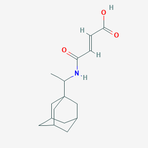 molecular formula C16H23NO3 B335466 4-{[1-(1-Adamantyl)ethyl]amino}-4-oxo-2-butenoic acid 