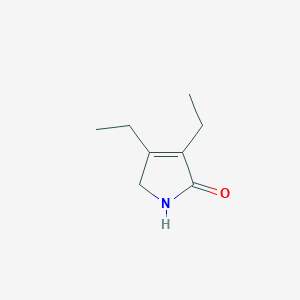 molecular formula C8H13NO B3354675 3,4-Diethyl-1,5-dihydro-2H-pyrrol-2-one CAS No. 60651-43-6