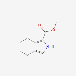 molecular formula C10H13NO2 B3354680 Methyl 4,5,6,7-tetrahydro-2H-isoindole-1-carboxylate CAS No. 60652-00-8
