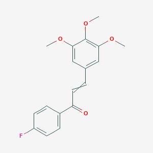 molecular formula C18H17FO4 B033547 1-(4-Fluorophenyl)-3-(3,4,5-trimethoxyphenyl)prop-2-en-1-one CAS No. 105686-90-6