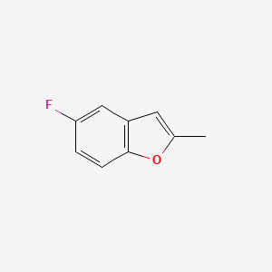 molecular formula C9H7FO B3354702 5-Fluoro-2-methylbenzofuran CAS No. 60770-66-3