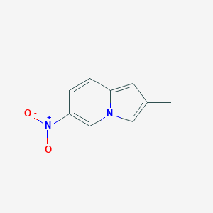 molecular formula C9H8N2O2 B3354726 2-Methyl-6-nitroindolizine CAS No. 60891-75-0