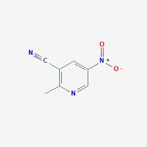 molecular formula C7H5N3O2 B3354730 2-Methyl-5-nitronicotinonitrile CAS No. 60915-14-2