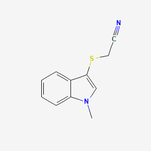 [(1-Methyl-1H-indol-3-yl)sulfanyl]acetonitrile