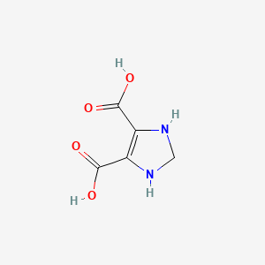 molecular formula C5H6N2O4 B3354744 2,3-dihydro-1H-imidazole-4,5-dicarboxylic Acid CAS No. 610265-04-8