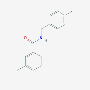 molecular formula C17H19NO B335475 3,4-dimethyl-N-(4-methylbenzyl)benzamide 