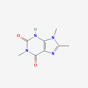 molecular formula C8H10N4O2 B3354770 1,8,9-trimethyl-3,9-dihydro-1H-purine-2,6-dione CAS No. 61080-28-2