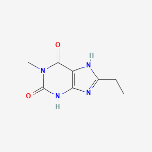 molecular formula C8H10N4O2 B3354776 1-Methyl-8-ethylxanthine CAS No. 61080-61-3