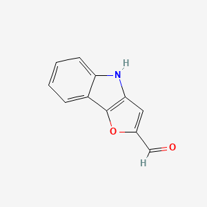 molecular formula C11H7NO2 B3354780 4H-Furo[3,2-B]indole-2-carbaldehyde CAS No. 61082-83-5