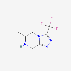 6-Methyl-3-(trifluoromethyl)-5,6,7,8-tetrahydro-[1,2,4]triazolo[4,3-a]pyrazine
