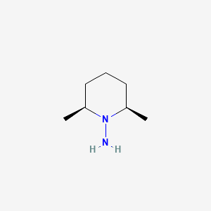 molecular formula C7H16N2 B3354790 cis-1-Amino-2,6-dimethylpiperidine CAS No. 61147-58-8