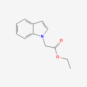 molecular formula C12H13NO2 B3354793 Indol-1-yl-acetic acid ethyl ester CAS No. 61155-69-9