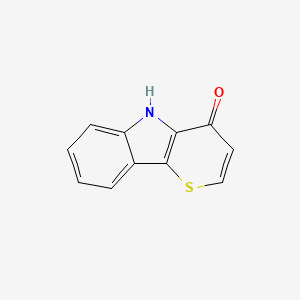 molecular formula C11H7NOS B3354800 Thiopyrano[3,2-b]indol-4(5H)-one CAS No. 61164-51-0