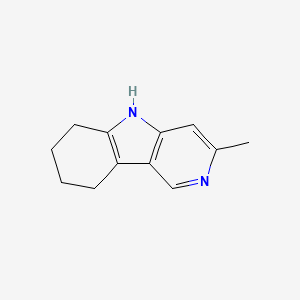 molecular formula C12H14N2 B3354807 3-methyl-6,7,8,9-tetrahydro-5H-pyrido[4,3-b]indole CAS No. 61191-10-4