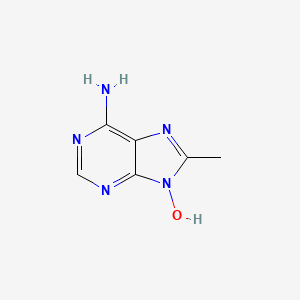 9H-Purin-6-amine, 9-hydroxy-8-methyl-