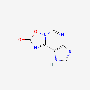 molecular formula C6H3N5O2 B3354854 9H-[1,2,4]oxadiazolo[3,2-f]purin-2-one CAS No. 61284-00-2