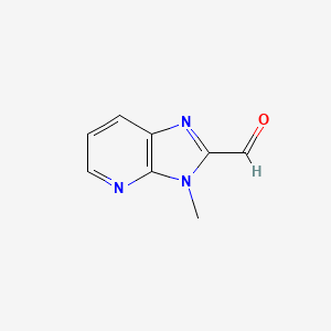 molecular formula C8H7N3O B3354860 3-甲基-3H-咪唑并[4,5-b]吡啶-2-甲醛 CAS No. 61289-66-5