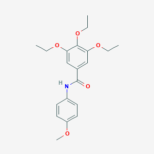 molecular formula C20H25NO5 B335488 3,4,5-triethoxy-N-(4-methoxyphenyl)benzamide 