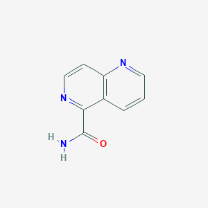 molecular formula C9H7N3O B3354896 1,6-Naphthyridine-5-carboxamide CAS No. 61327-63-7