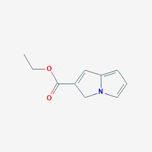 molecular formula C10H11NO2 B3354913 Ethyl 3H-pyrrolizine-2-carboxylate CAS No. 61338-77-0