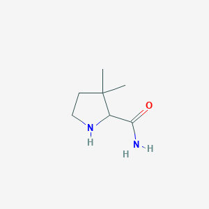 2-Pyrrolidinecarboxamide, 3,3-dimethyl-