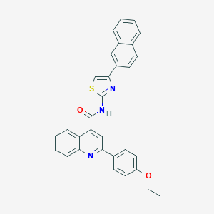 molecular formula C31H23N3O2S B335499 2-(4-ethoxyphenyl)-N-[4-(2-naphthyl)-1,3-thiazol-2-yl]-4-quinolinecarboxamide 