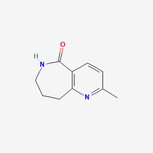 5H-Pyrido[3,2-c]azepin-5-one, 6,7,8,9-tetrahydro-2-methyl-