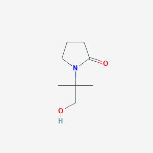 molecular formula C8H15NO2 B3355014 1-(1-Hydroxy-2-methylpropan-2-yl)pyrrolidin-2-one CAS No. 61484-27-3