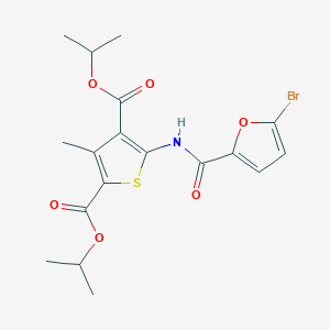 molecular formula C18H20BrNO6S B335503 Diisopropyl 5-[(5-bromo-2-furoyl)amino]-3-methyl-2,4-thiophenedicarboxylate 