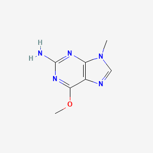 molecular formula C7H9N5O B3355040 6-Methoxy-9-methyl-purin-2-amine CAS No. 61580-66-3