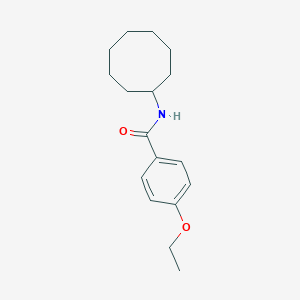 molecular formula C17H25NO2 B335505 N-cyclooctyl-4-ethoxybenzamide 