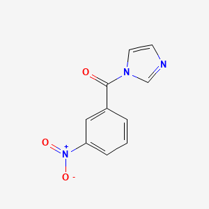 molecular formula C10H7N3O3 B3355060 (1H-Imidazol-1-yl)(3-nitrophenyl)methanone CAS No. 61652-82-2