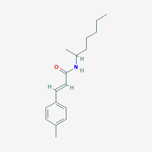 molecular formula C17H25NO B335509 N-(1-methylhexyl)-3-(4-methylphenyl)acrylamide 