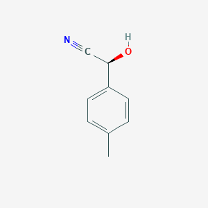 molecular formula C9H9NO B033551 (S)-(-)-4-Methylmandelonitrile CAS No. 105452-15-1