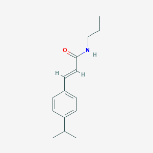 molecular formula C15H21NO B335510 N-Propyl-4-isopropyl-trans-cinnamamide 