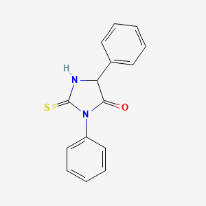 molecular formula C15H12N2OS B3355111 3,5-Diphenyl-2-thioxoimidazolidin-4-one CAS No. 61815-22-3