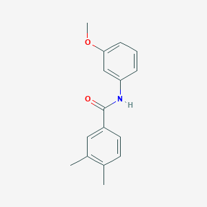 molecular formula C16H17NO2 B335512 N-(3-methoxyphenyl)-3,4-dimethylbenzamide 