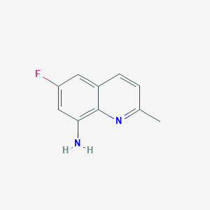 molecular formula C10H9FN2 B3355125 6-Fluoro-2-methylquinolin-8-amine CAS No. 61854-64-6