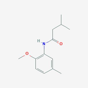 molecular formula C13H19NO2 B335513 N-(2-methoxy-5-methylphenyl)-3-methylbutanamide 