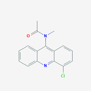 molecular formula C16H13ClN2O B3355135 Acetamide, N-(4-chloro-9-acridinyl)-N-methyl- CAS No. 61981-71-3