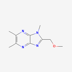 molecular formula C10H14N4O B3355138 1H-Imidazo[4,5-b]pyrazine, 2-(methoxymethyl)-1,5,6-trimethyl- CAS No. 61982-40-9