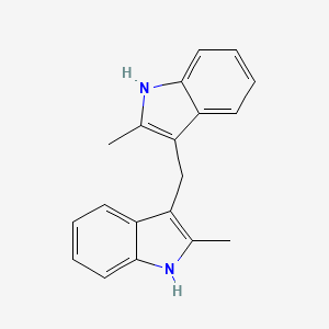 molecular formula C19H18N2 B3355161 2-methyl-3-[(2-methyl-1H-indol-3-yl)methyl]-1H-indole CAS No. 61995-50-4