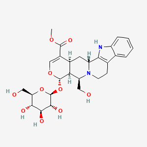 molecular formula C27H34N2O10 B3355164 3β-异二氢卡丹宾 CAS No. 62014-69-1