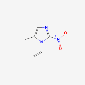 molecular formula C6H7N3O2 B3355192 5-Methyl-2-nitro-1-vinyl-1H-imidazole CAS No. 62144-03-0
