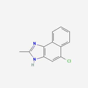 molecular formula C12H9ClN2 B3355195 5-Chloro-2-methyl-3H-naphtho[1,2-d]imidazole CAS No. 62148-23-6