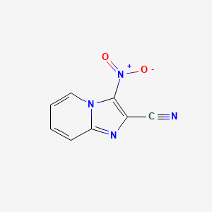 molecular formula C8H4N4O2 B3355247 3-Nitroimidazo[1,2-a]pyridine-2-carbonitrile CAS No. 62195-05-5