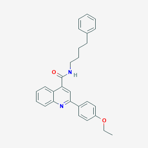 molecular formula C28H28N2O2 B335526 2-(4-ethoxyphenyl)-N-(4-phenylbutyl)quinoline-4-carboxamide 